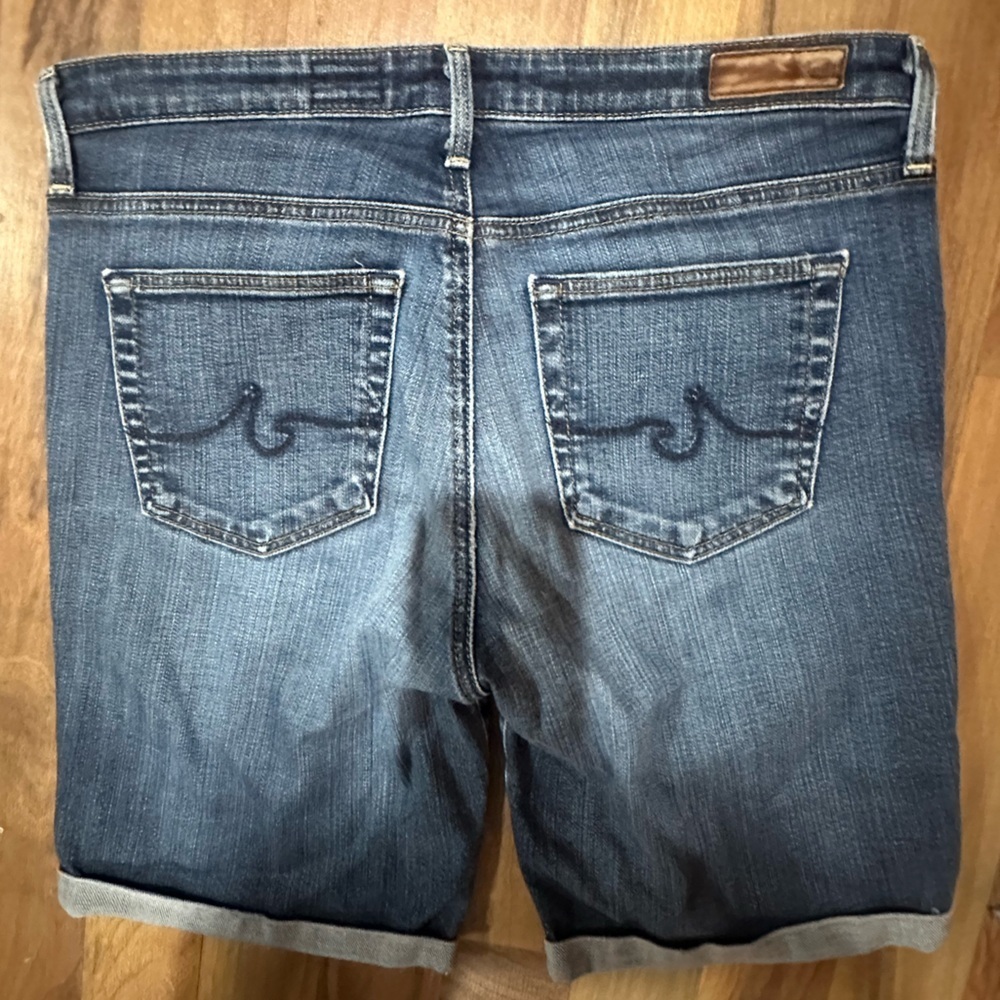 AG Adriano Goldschmied Dark Wash Women's Denim Shorts - Picture 3 of 4